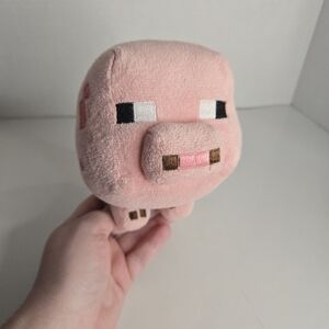 Minecraft Mojang 2014 Baby Pig Plush Stuffed Animal Beanbag 7"